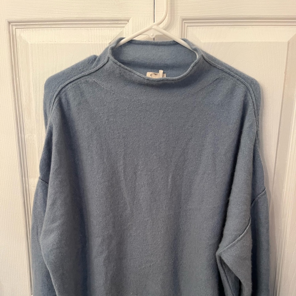 Anthro Pilcro Cashmere Women’s Blue Sweater Size L